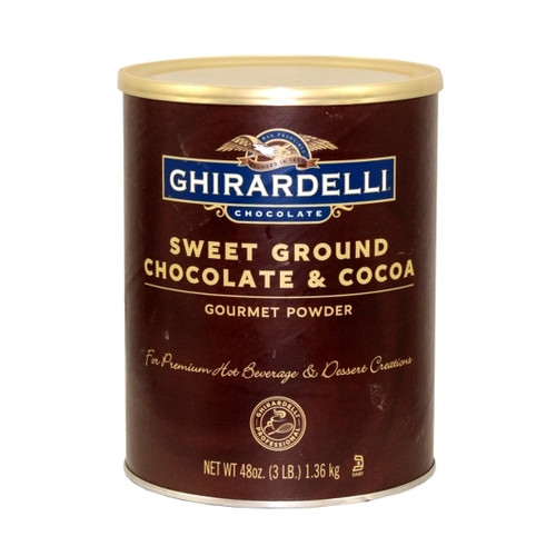 Ghirardelli Sweet Ground Chocolate and Cocoa Powder, 3 Pounds, 6 Per Case